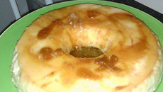 Pudim de leite com sintonia (castanha de caju com canela)