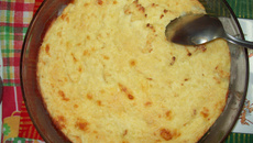 Souflé de batata e queijo