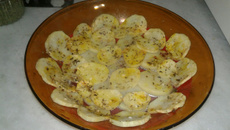 Batata gratinada/sauté no micro-ondas