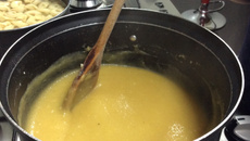 Sopa de fubá prática