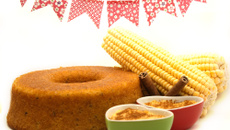 Bolo de fubá com cravo e canela