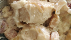 Frango com bacon e requeijão