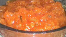 Doce de mamão maduro da Emeliza