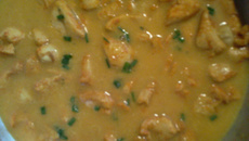 Frango com molho de milho