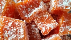 Doce de abóbora cristalizado