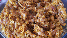 Macarrão com sardinha na panela de pressão