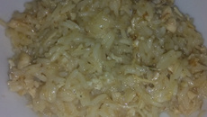 Arroz com frango saboroso