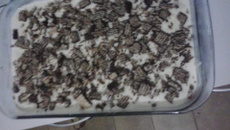 Pavê simples de bolacha de maizena