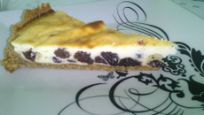 Torta de ricota com passas light
