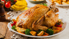 Chester assado de Natal