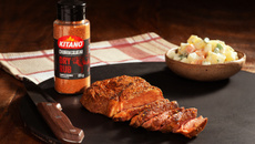 Bife ancho com dry rub bovino com maionese de batata 