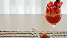 Gelatina com morangos inspirada em The Office