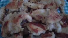 Frango assado crocante