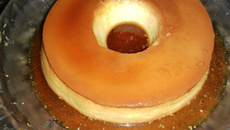 Pudim pegadinha (imitação de pudim de leite condensado)