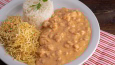 Estrogonofe de camarão