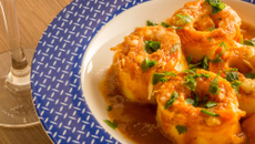 Rondelli com massa de lasanha