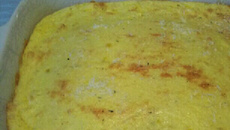 Purê gratinado de mandioquinha