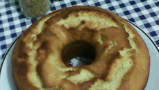 Bolo de flocos de milho e iogurte