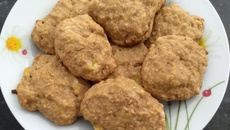 Cookie de banana com canela e aveia