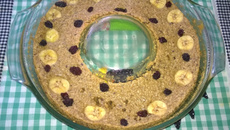 Bolo de banana com aveia/passas e nozes do Lúcio Cezar
