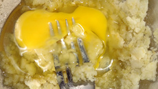 Pão de batata doce (micro-ondas) 