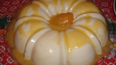 Flan de pêssego