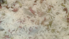 Arroz com carne seca