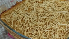 Frango ao creme de cebola com milho