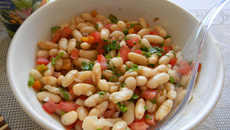 Salada de feijão branco