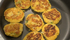 Hambúrguer de grão-de-bico vegano