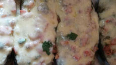 Berinjela recheada ao forno