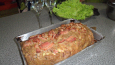 Rocambole de sobra de churrasco