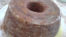 Bolo de laranja e canela