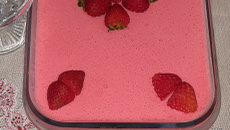 Sobremesa tipo mousse para diabéticos