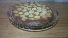 Torta de banana com queijo