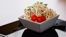 Risoto cremoso de frango