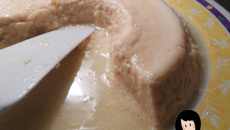 Pudim banho-maria de micro-ndas