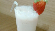 Milk shake de morango