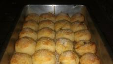 Pão torcido de coco