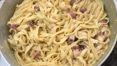 Fettuccine à carbonara