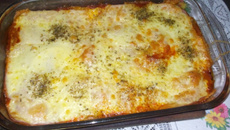 Macarrão assado cabelinho de anjo