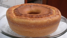 Bolo de mandioca cozida