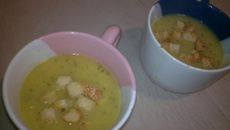 Sopa de Mandioquinha com Gengibre