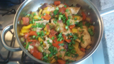 Filé de tilápia à moda