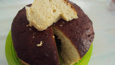 Pão rápido para o lanche