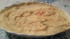 Frango com creme de mandioca