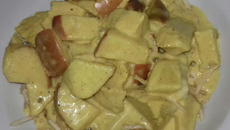 Frango com maçã ao Curry