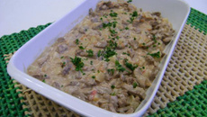 Isca de carne com abacaxi