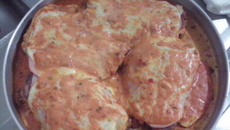 Bife à parmegiana casa comigo