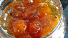 Doce de laranja kinkan (laranjinha)